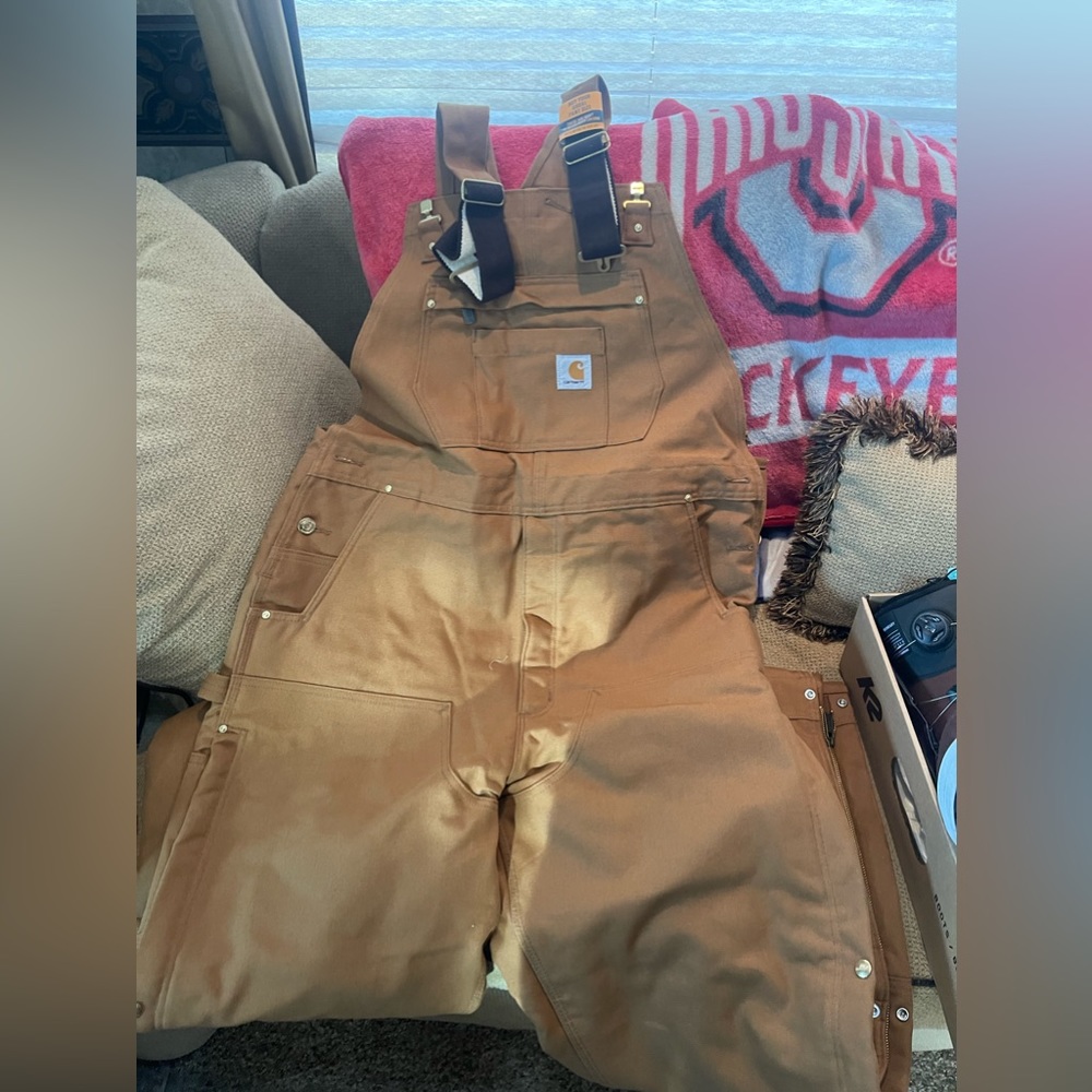 men’s loose fit carhartt bibs